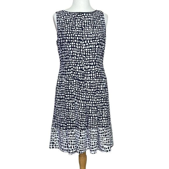 Lauren Ralph Lauren Size 10 Black and White Sress - Picture 1 of 6